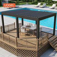 Pergola intelligente à lames orientables en aluminium pour jardin, balcon et terrasse. Protection UV, capteurs de pluie, commande motorisée, respectueux de l'environnement