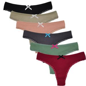 Grosir murah lingerie seksi mulus wanita celana dalam thong pakaian dalam wanita katun nyaman - Product Image 2