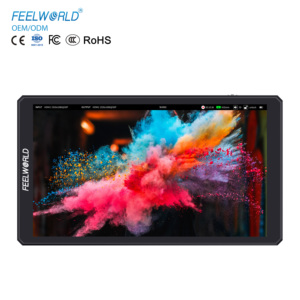 Moniteur <span class=keywords><strong>de</strong></span> terrain pour appareil photo reflex numérique CUT6, 6 pouces FHD 16:9 IPS, luminosité 450 cd/m², 4K pour enregistrement 3G-SDI, <span class=keywords><strong>écran</strong></span> tactile, vente en gros - Product Image 1