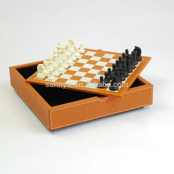 Barato Couro personalizado de xadrez internacional Jogos para