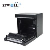 Printer Panel Termal Terintegrasi ZYWELL High Speed 80mm dengan Pemotong Otomatis Hitam Putih, USB, Serial, LAN, Printer Struk POS
