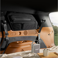 Sac de rangement pour fenêtre de colonne C pour Palisade LX3, pochette organisatrice de voiture, accessoires pour vitre latérale arrière, intérieur de véhicule en nylon 2010-