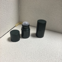 Flacon roll-on rond en PP vert de 50 ml, vide, pour déodorant, anti-transpirant, parfum de voyage, huile essentielle, couleur personnalisée, bouchon à vis