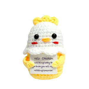 Mới Đến Sáng Tạo Handmade Crochet Đồ Chơi Cảm Xúc Hỗ Trợ Gấu Trúc Bé Sang Trọng Tốt Nghiệp Búp Bê Dệt Kim Đồ Chơi - Product Image 5