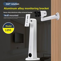 Aluminum Alloy Bullet Camera Wall Mount Bracket Heavy-Duty Outdoor Waterproof Adjustable Duckbill CCTV Security