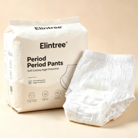 Culottes menstruelles jetables imprimées en bambou pour femmes, fabricants de serviettes hygiéniques à marque privée