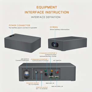 Batterie lithium-ion haute tension 10 kWh, 15 kWh, 20 kWh, systèmes de stockage d'énergie solaire triphasés - Product Image 3
