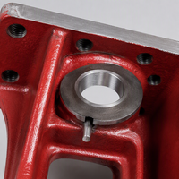 Support d'équipement de fonderie en fonte pour partenaire OEM, avec faces usinées CNC, pour usine industrielle