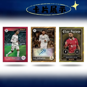 Tarjeta Coleccionable de Estrella de Fútbol HCY 2024-2025 Champions League Merlin Chrome Hand Grenade TOPPS Edición Limitada - Product Image 2