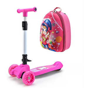 बच्चों के फोल्डिंग सामान के लिए सामान के साथ शीर्ष बिक्री वाला प्रतिष्ठित ट्रॉली सूटकेस, बच्चों के बैग के साथ तीन पहिया बच्चों का स्कूटर - Product Image 2