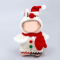 Vêtements de poupée pour poupée de 15 cm et 17 cm Joyeux Noël Combinaison moelleuse et neigeuse Mochi