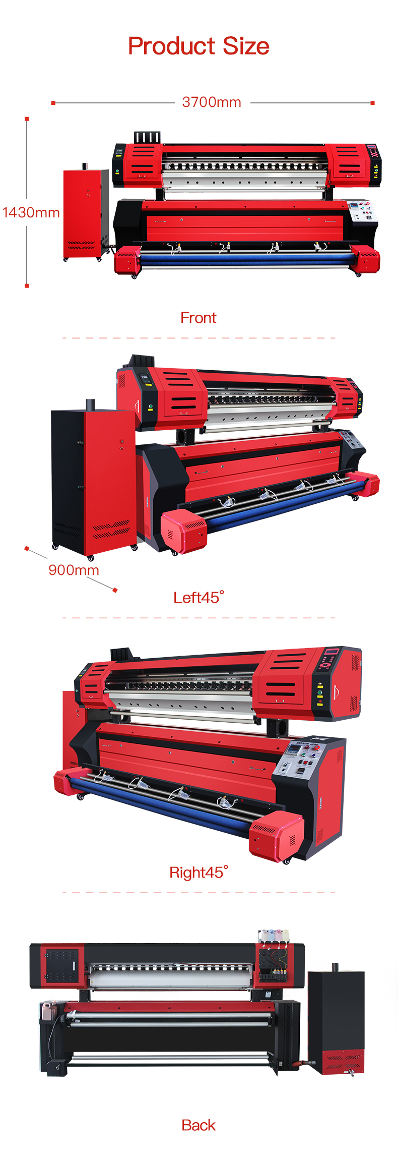 MT 1.8meters I3200 Printhead Sublimation for home textile printing