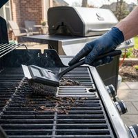 Brosse de nettoyage pour barbecue sans poils, à vapeur, avec tête remplaçable résistante à la chaleur et grattoir de barbecue, nettoyeur de barbecue sûr