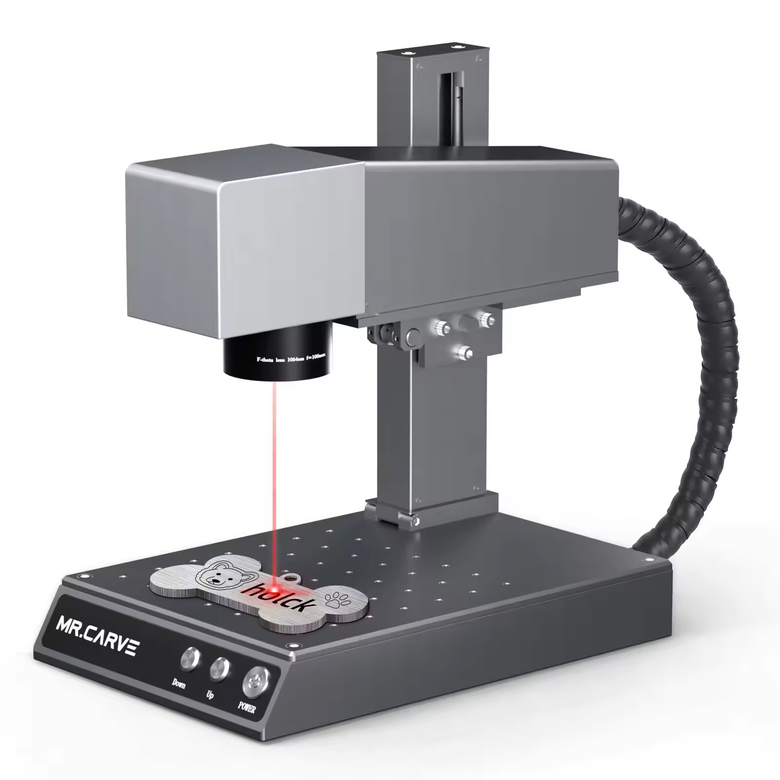 M1 Laser Marking Machine Fiber UV Small Portable Metal Wood Leaf Engraving Photo Column Can Be Rotated Laser Engraving Machine