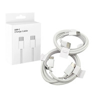 Câble de charge rapide et de données tressé en gros de 1 m 60 W USB-C vers USB-C avec boîte pour Apple iPhone 16 15 Pro Max 15 Pro Plus