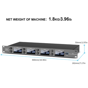 Biner d28plus chuyên nghiệp tiếng ồn hủy bỏ 8 kênh UHF không dây cầm tay <span class=keywords><strong>Microphone</strong></span> hệ thống cho buổi hòa nhạc Mic - Product Image 5