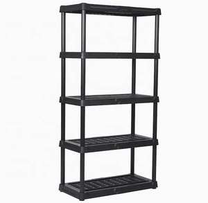 DIY Boltless Warehouse Store Home Garage <strong>Plastic</strong> <strong>Shelving</strong> 5 Layer Tier Sheet Storage Shelves Rack <strong>Plastic</strong> 5 Shelf Unit - Product Image 4