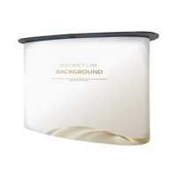 Comptoir promotionnel portable pour salons professionnels, stand publicitaire pop-up, table de stand pop-up
