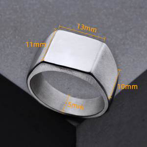 Hailer Wholesale Price Personalized Custom logo 925 Sterling <strong>Silver</strong> Wedding Blank Signet <strong>Rings</strong> for <strong>Men</strong> - Product Image 3