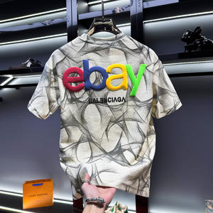 LOGO personnalisé lettre bouffante impression hommes T-shirt de haute qualité 100% coton T-shirt blanc uni Premium respirant T-shirt pour hommes - Product Image 6