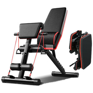 Multi-function Metal <b>Dumbbell</b> Six-in-one Fitness Chair Home Folding Steel Frame Exercise Equipment - Product Image 1