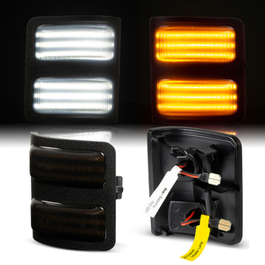 Luci di posizione per specchietto laterale con segnale sequenziale a LED per Ford F250 F350 F450 F550 2008-2016 - Product Image 5