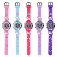 Jam Tangan Digital Anak Kartun untuk Anak Laki-laki Perempuan Tahan Air LED Hadiah Natal Ulang Tahun Set Jam Tangan Anak