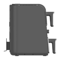 Friteuse à air double panier 10,1-20L avec contrôle numérique et écran LED, multifonction, sans huile, pour usage domestique