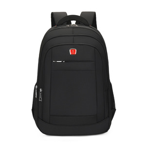 Men's <b>Backpack</b> <b>Large</b> Capacity 20-35L Interior Zipper Pocket Everyday Commuting Business Style Solid Color Black - Product Image 1