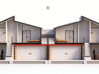 Casa Prefabricada Moderna de Acero Galvanizado de Estructura Ligera, Apartamento Tipo Villa, Vivienda Sostenible, Estructura de Acero de Alta Resistencia, Construcción de Calidad