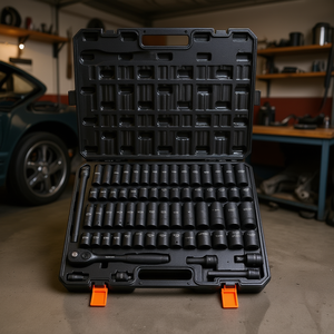 Juego de Vasos de Impacto DB al por Mayor de 65 Piezas, Mando de 1/2", Métrico 10-24mm, de 3/8" a 1-1/4", 6 Puntas, Acero de Aleación Cr-V con Característica Torx OEM - Product Image 2