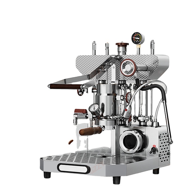 6.3L Double Boilers Hand Press Italian Espresso Coffee Maker Multi-boiler Stepless Variable Pressure Commercial Coffee Machine