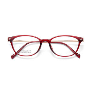 Monture de lunettes ovale en titane IP pour femme M8240 52-18-145, légère, monture complète, verres en résine, origine Danyang - Product Image 1