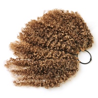 Vmae Raw 613 Ash Honey Blonde Highlight Balayage Coily Afro Kinky Coily Curly Feather Crochet Tip Hair Human Hair Extensions