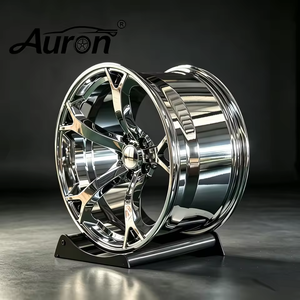 Jante en alliage d'aluminium chromé Auron 5x17 monobloc moulée pour la mise à niveau des voitures particulières, PCD 114,3 mm, pour Benz BMW - Product Image 6