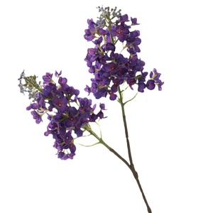 Premium 2 Prong 3D Printed Real Touch Artificial <strong>Lilac</strong> Flowers 8 Colors Blooms for Wedding Bouquet Home Decor - Product Image 5