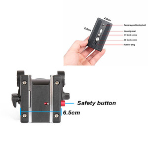 Jy0506h Cámara Dslr Cabezal de vídeo de fluido hidráulico para trípode de aluminio Monopod Slider Grabación panorámica <span class=keywords><strong>Película</strong></span> de video forshoot - Product Image 6
