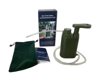 Purificador de agua portátil para exteriores y purificación de agua potable de emergencia