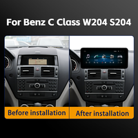 10.25/12.3 Inch Sistem Linux Carplay untuk Wireless Android Auto USB untuk Mercedes-Benz C Class W204 S204 Kendaraan Dashboard 1 Tahun