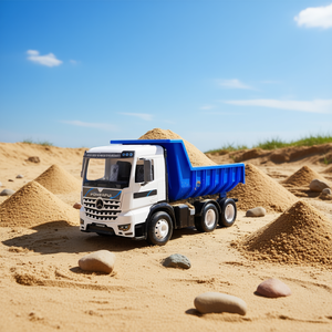 Kids Large Dump Truck Toy Plastic Construction Vehicle for Sand Hauling and Pretend <b>Play</b> - Product Image 2