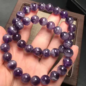 Handgemachte Heilung Energie Perlen Edelstein Runde Perle Stretch Armband Geeignet für Weihnachts geschenke