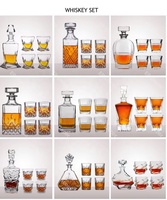 Verres à whisky Scoth personnalisés gravé au laser cristal bar de montagne verrerie bouteille de whisky ensemble de verres pour hommes cadeaux d'anniversaire