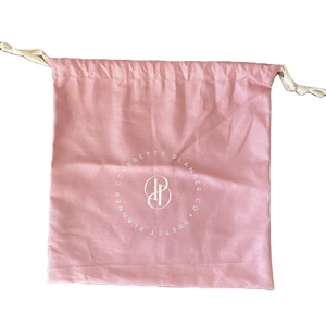 Custom Printing Cotton Linen <b>Canvas</b> Gift Drawstring pink Cosmetic Makeup Dust Bag <b>Canvas</b> Cotton Drawstring Bag for <b>Shoe</b> Travel - Product Image 6