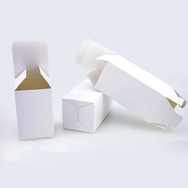 Hochwertige benutzer definierte Logo Papier Falt verpackung weiße Papier boxen für Kerzen