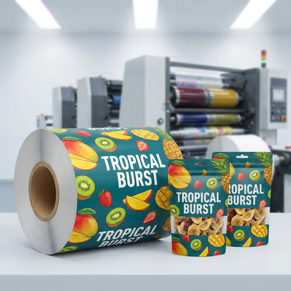 Custom Flexible Packaging Film Roll Food Grade PET AL PE Laminated Rollstock High Barrier OEM Printing Manufacturer