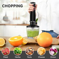 Mixeur plongeant professionnel 3 en 1 avec hachoir électrique pour la cuisine à domicile, l'hôtel et l'extérieur