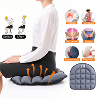 Coussin de siège gonflable à grille d'air, soulagement de la pression, respirant, en TPU, pour chaise de bureau, fauteuil roulant, voiture, voyage, OEM ODM