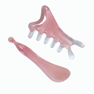 Peigne de massage en résine et bâton de massage à long manche, ensemble de 2 pièces, outils de massage pour la beauté et les soins de la peau - Product Image 4