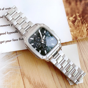 Orologio da Uomo con Cassa in Acciaio Inossidabile da <span class=keywords><strong>42</strong></span> mm e Cinturino in Acciaio Inossidabile, Cronografo Multifunzione - Product Image 1