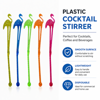 Agitateurs à Boissons en Plastique Nouveauté Meilleure Vente Sans BPA Écologiques Durables Épais Pratiques pour les Voyages, l'Extérieur, le Bureau et les Cafés